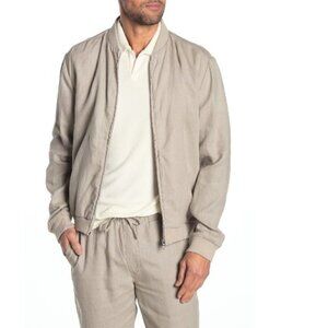 Onia Linen Bomber Jacket